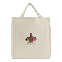 Personalised cheerleader embroidered tote bag