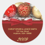 Personalised Christmas Address Labels Stickers