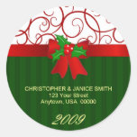 Personalised Christmas Address Labels Stickers