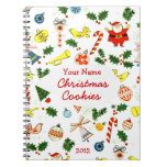Personalised Christmas Cookie or Recipe Notebook