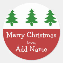 Personalised Christmas Tree Gift Sticker