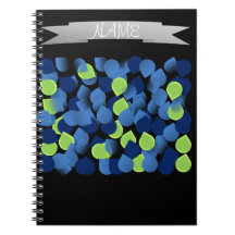 Personalised - Coloured leaf notebook