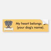 Personalised Dachshund Bumper Sticker