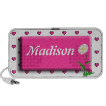 Personalised Daisy Hearts Doodle Speaker