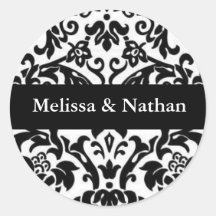 personalised damask sticker