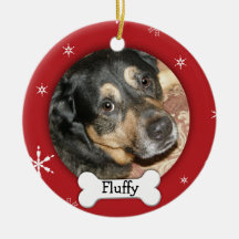 Personalised Dog/Pet Photo Holiday Christmas Ornament