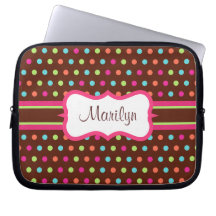 Personalised Dot Laptop Case Computer Sleeves