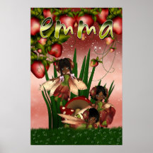 Personalised Fairy Poster African American Fey