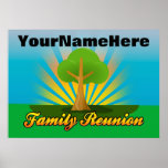 Personalised Family Reunion Sign Poster