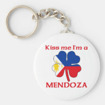 Personalised Filipino Kiss Me I'm Mendoza Keychains