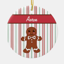 Personalised Gingerbread Boy Ornament