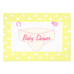 Personalised Girl Baby Shower Invitation - Diaper