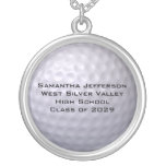 Personalised Golf Ball Sports Pendant Necklac