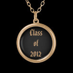 Personalised graduation necklace class of 2012 necklaces