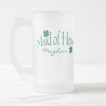 Personalised Green Shamrock MOH Beer Stein Mug