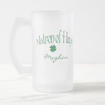 Personalised Green Shamrock MOH Beer Stein Mugs