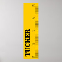 Personalised Growth Chart - Ruler Print