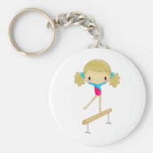 Personalised Gymnastics gifts and accessories Key Chain