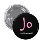 Personalised hens night button
