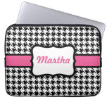Personalised Houndstooth Laptop Case Computer Sleeves