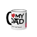 Personalised I Love My Dad Photo Mug