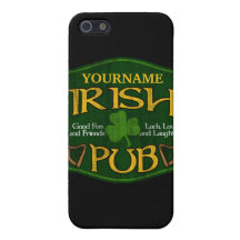 Personalised Irish Pub Sign iPhone 5 Case