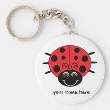 Personalised Ladybug Keychain
