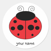 Personalised Ladybug Sticker