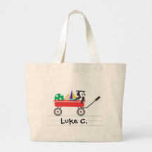 Personalised Little Red Wagon Tote Bag