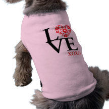 Personalised LOVE & Kisses Pet T Shirt