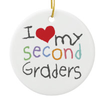 Personalised Love My Seecond Graders Ornament ornaments