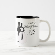 Personalised maid of honour swirl wedding favour m