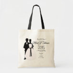 Personalised maid of honour wedding favour tote ba