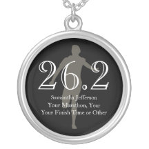 Personalised Marathon Runner 26.2 Keepsake Medal Personalised Necklace