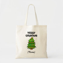 Personalised Merry Christmas Presents Bag