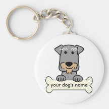 Personalised Miniature Schnauzer Keychains