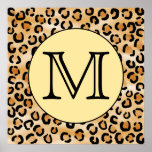 Personalised Monogram Leopard Print Pattern.