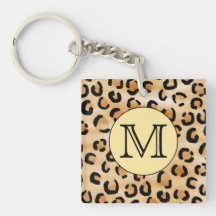 Personalised Monogram Leopard Print Pattern.