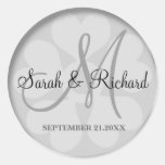 Personalised Monogrammed Wedding Stickers