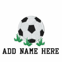Personalised Name Embroidered soccer  T-shirt