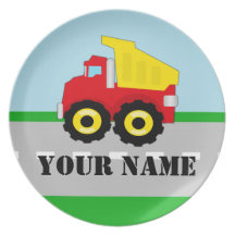 Personalised Name Truck Kids Plate