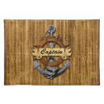 Personalised Nautical Anchor And Wheel Placemat