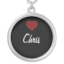 Personalised necklace-CHRIS Sterling Silver Cool