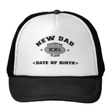 Personalised New Dad Cap XXL Mesh Hat