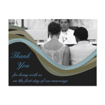 Discount Wedding   Cards on Personalised Photo Wedding Thank You Cards   Zazzle Com Au