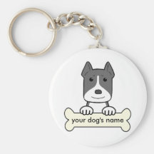 Personalised Pitbull Keychain