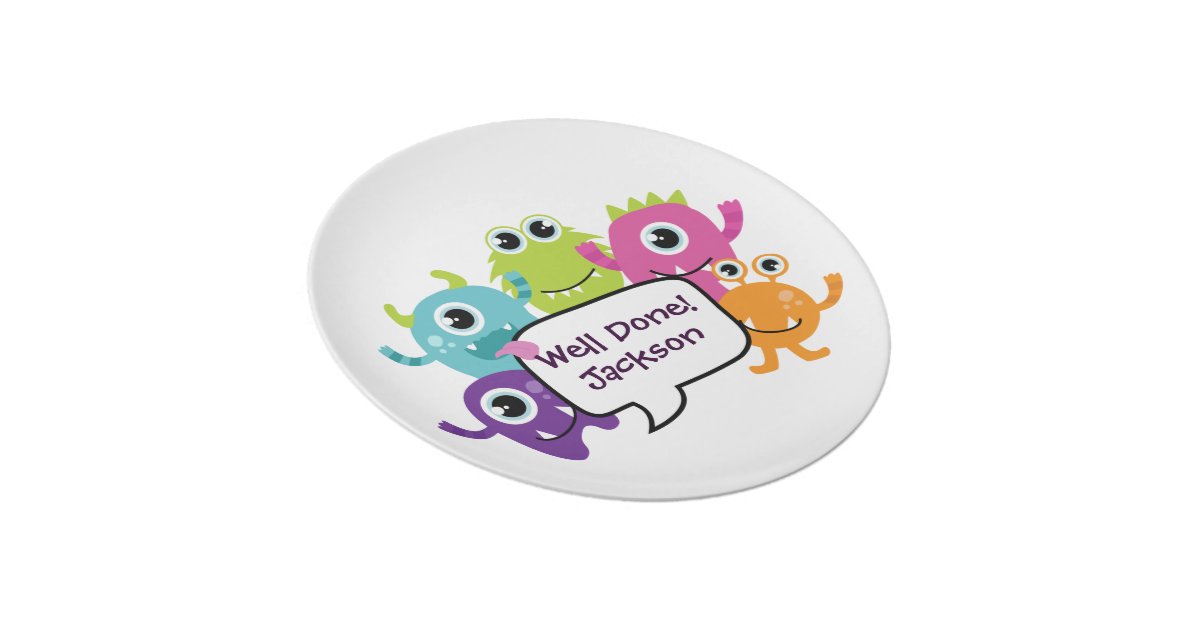 Personalised Plate to assist fussy eaters! Zazzle