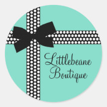 Personalised Polka Dot Ribbon Stickers