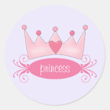 Personalised Princess Tiara Stickers