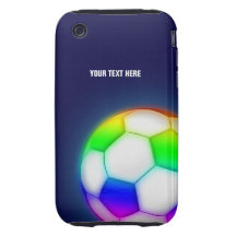 Personalised Psychedelic Soccer Ball (Football) iPhone 3 Tough Covers